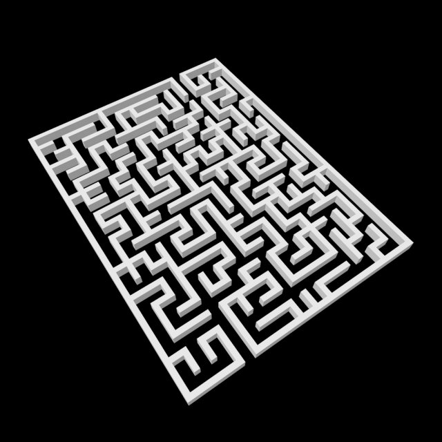 low poly labyrinth Model 3D .c4d .max .obj .3ds .fbx .stl .blend 
