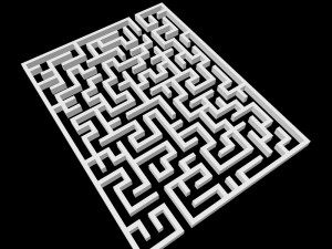 low poly labyrinth 3D Model