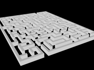 low poly labyrinth Model 3D