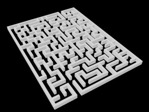 low poly labyrinth Model 3D