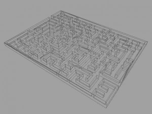 low poly labyrinth 3D Model