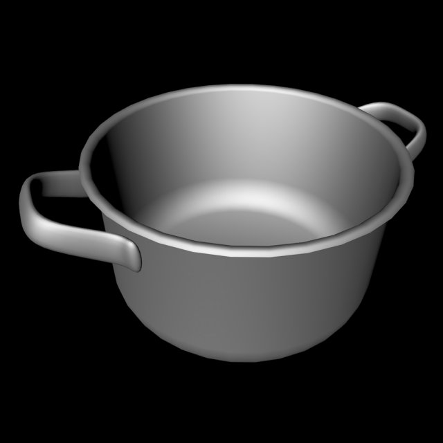 low poly pan 3D Model .c4d .max .obj .3ds .fbx .stl .blend 