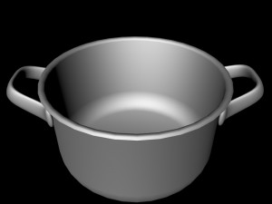 low poly pan 3D Model