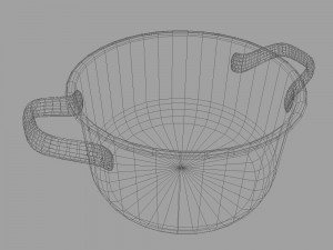 low poly pan 3D Model