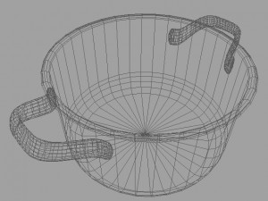 low poly pan 3D Model
