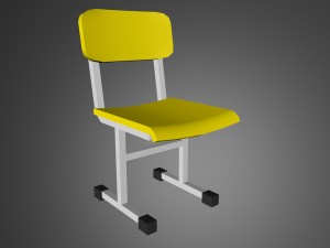 low poly chair 3D Model