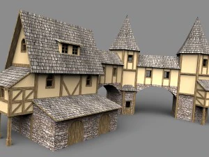 casa de fantasia Modelo 3D