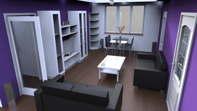flat interior 3D Model .c4d .max .obj .3ds .fbx .stl .blend 