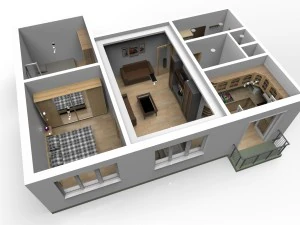 flat interior 3D Model