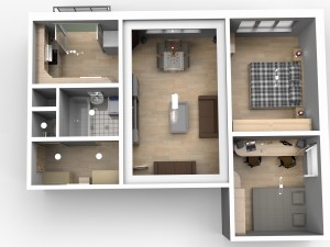 flat interior 3D Model