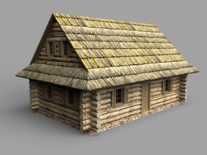 log house 3D Model