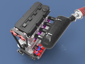 race engine super 2000 3D Model