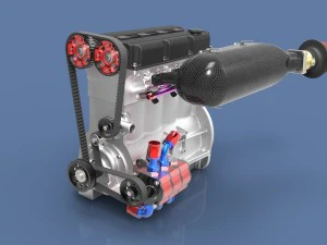 race engine super 2000 3D Model