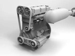 race engine super 2000 3D Model