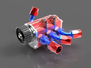dry sump oil pump 3D Model
