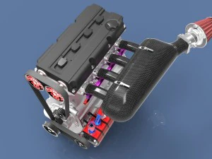 carbon intake manifold 3D Model