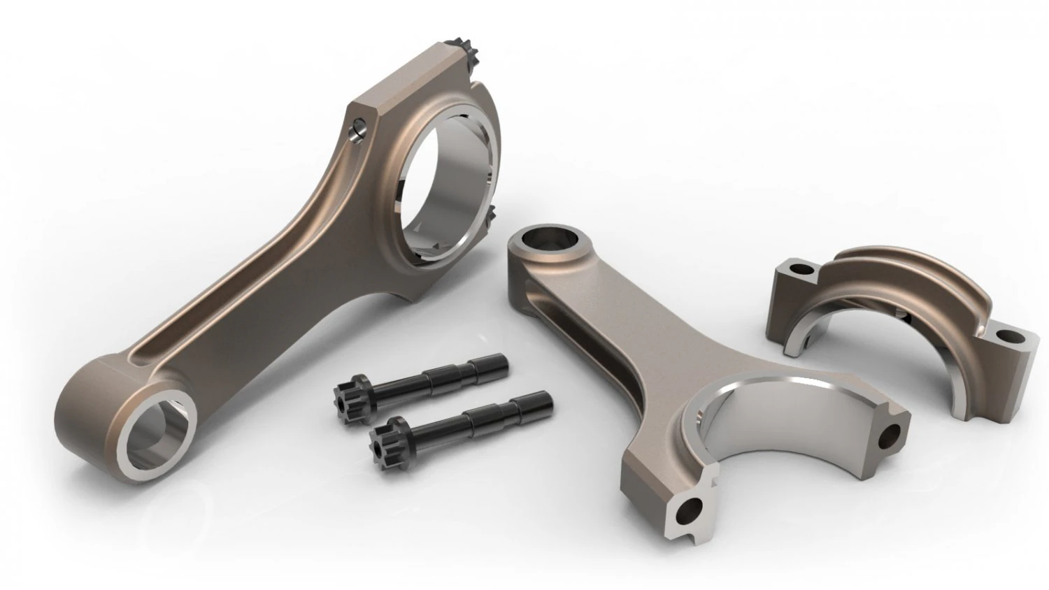 connecting rod h profile 3D Model .c4d .max .obj .3ds .fbx .stl .blend 