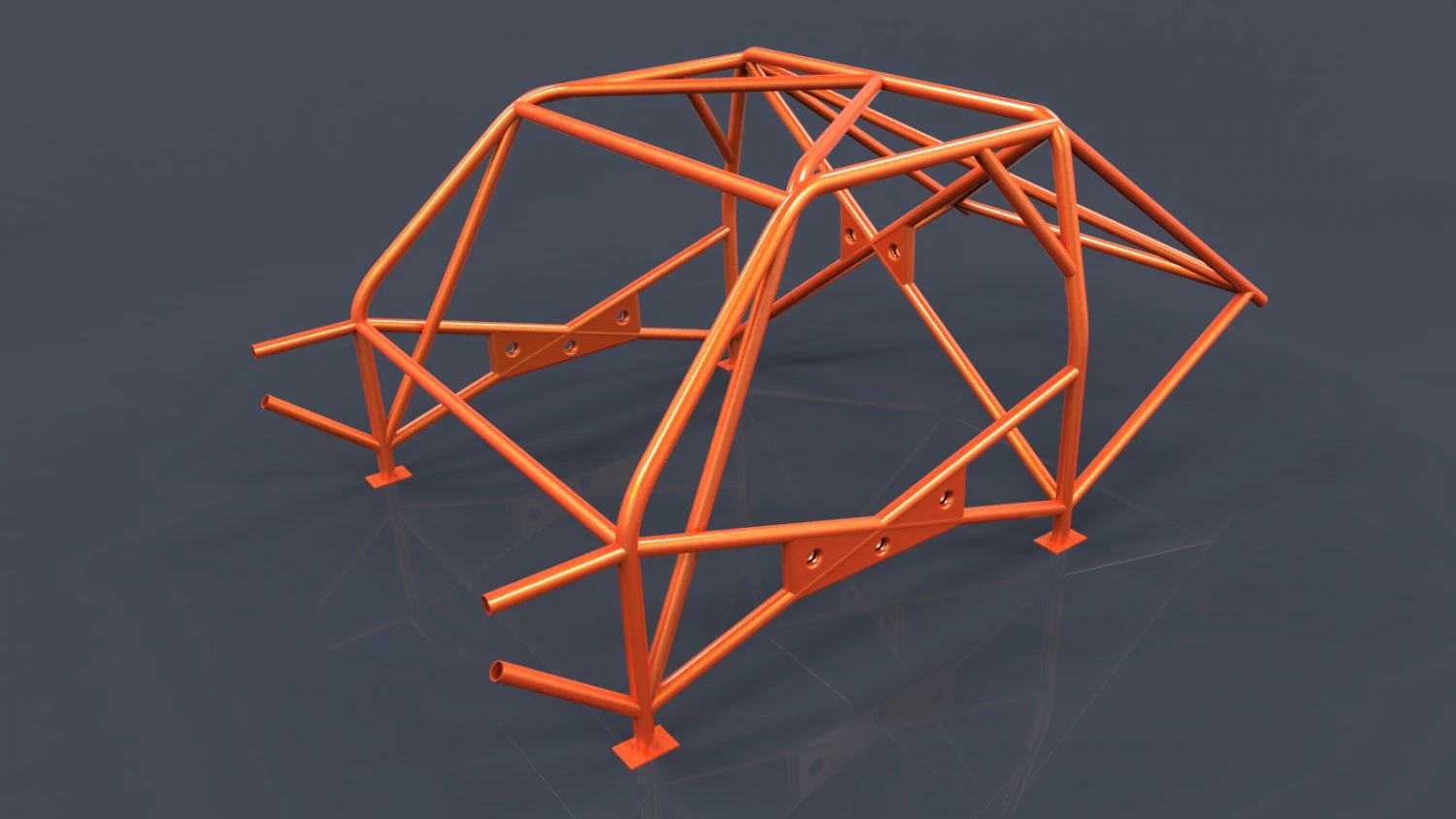 roll cage-race car frame 3D Model .c4d .max .obj .3ds .fbx .stl .blend