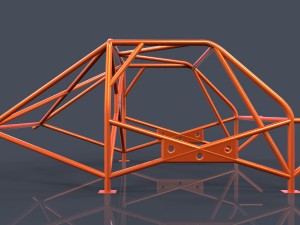 roll cage-race car frame 3D Model