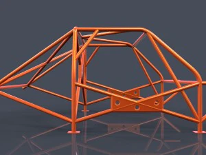 roll cage-race car frame 3D Model