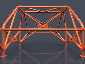 roll cage-race car frame 3D Model