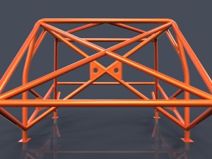 roll cage-race car frame 3D Model