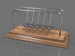 newton cradle - pendulum 3D Model