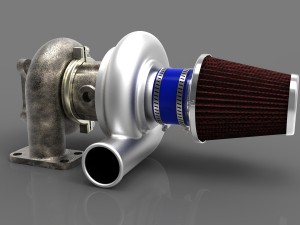 turbocharger 3D 模型