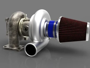 turbocompressor Modelo 3D