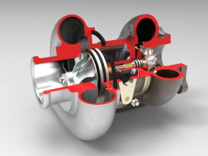 turbocharger 3D-Modell