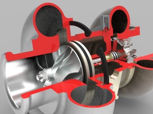 turbocharger 3D-Modell