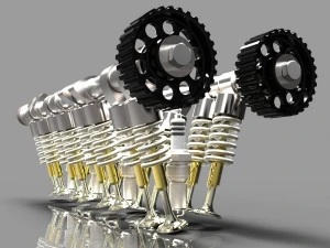 cabe&ccedil;a do motor Modelo 3D