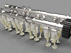 cabe&ccedil;a do motor Modelo 3D