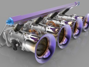 individual throttle bodies 3D 模型