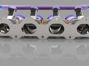 individual throttle bodies Modelo 3D