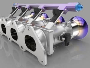 individual throttle bodies Modelo 3D