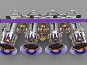 individual throttle bodies Modelo 3D