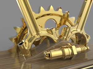 piston trophy Modello 3D