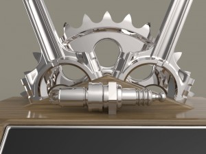 piston trophy Modello 3D