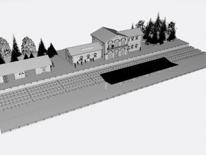 Railway station Modelo 3D