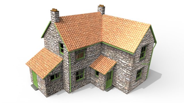 shaun the sheep house Model 3D .c4d .max .obj .3ds .fbx .stl .blend 