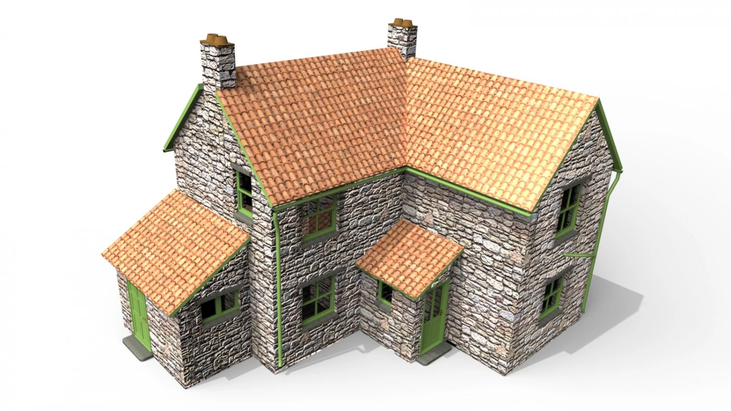 shaun the sheep house 3D Model .c4d .max .obj .3ds .fbx .stl .blend