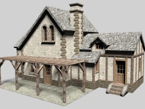 old cottage house 3D Models