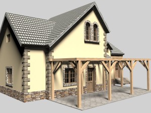 family house 3D Модель