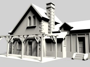 сімейний будинок 3D Модель