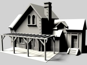 сімейний будинок 3D Модель