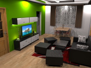 flat interior 2 3D-Modell