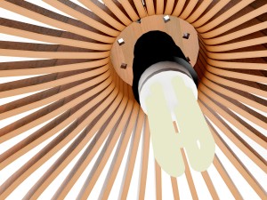 wood ceiling lamp variant1 3D-Modell