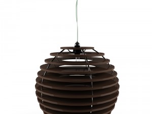 wood ceiling lamp variant2 3D Model