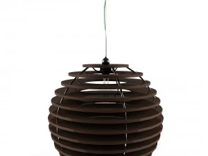 wood ceiling lamp variant2 3D Model